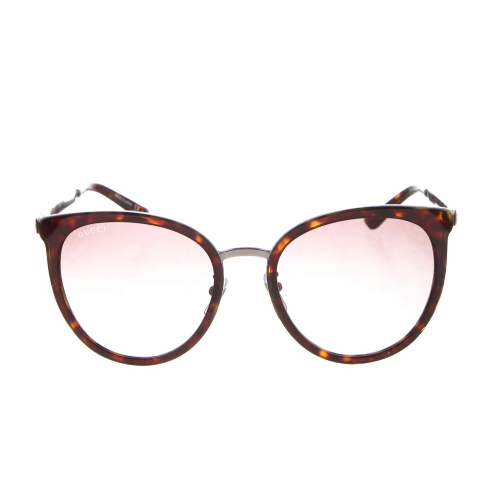 Gucci Oversized Gradient Sunglasses in Tortoise